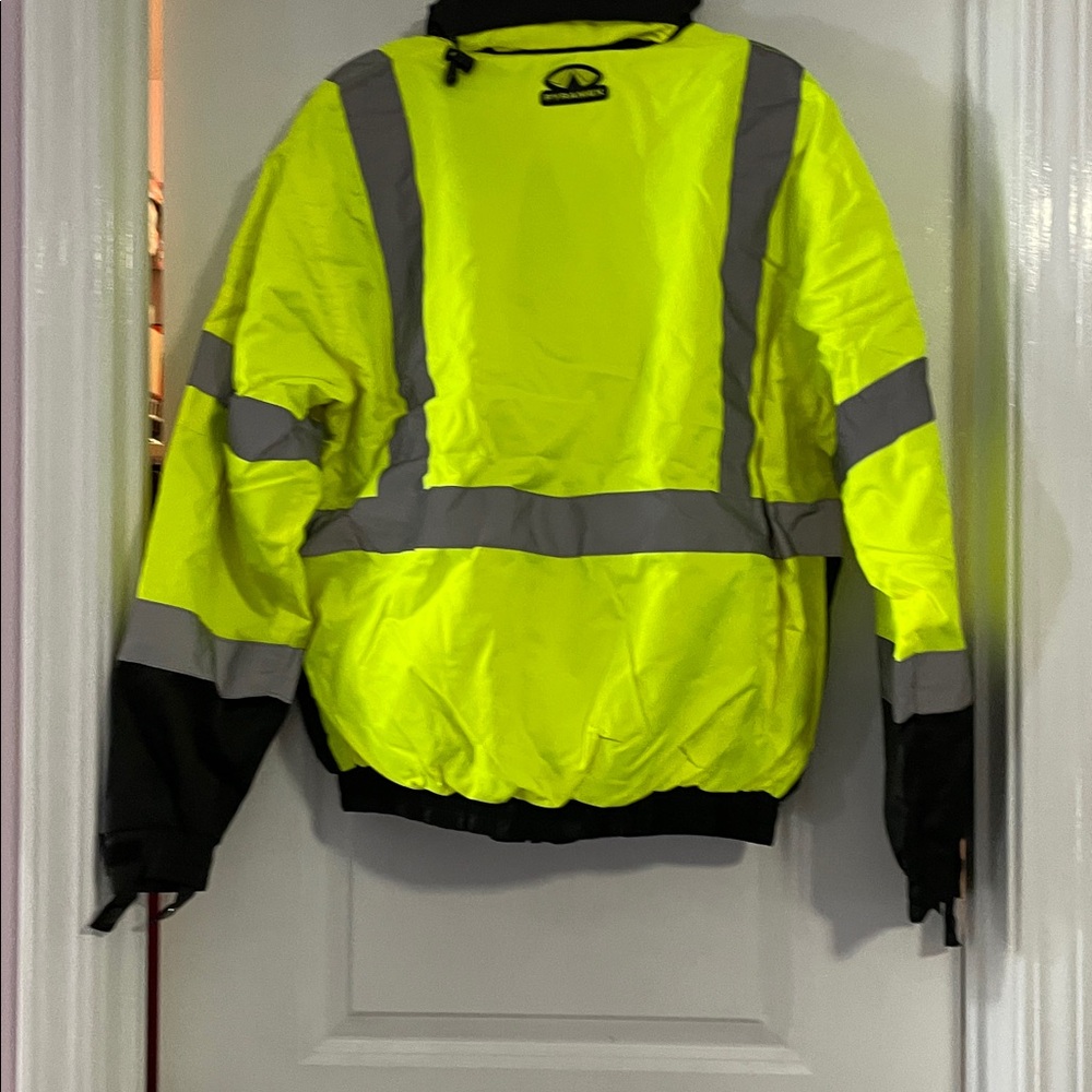 High-Visibility Yellow and Black Jacket